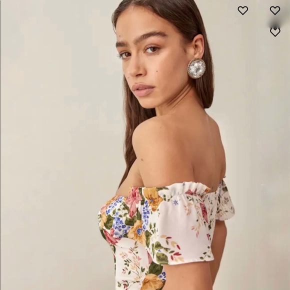 Reformation Butterfly Dress in Marie Antoinette - Picture 3 of 14